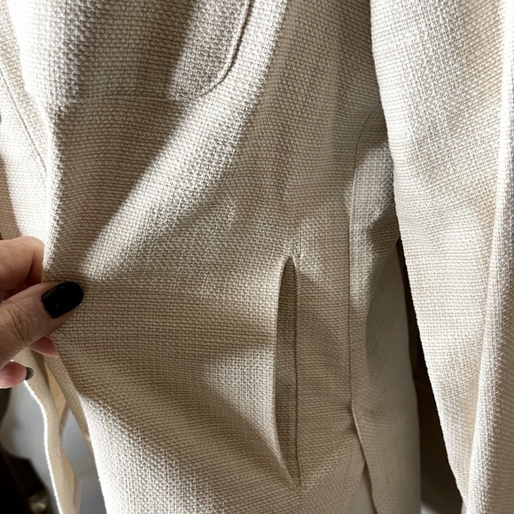 Banana Republic Oatmeal Cotton Hopsack Shirt Jacket Sz XS - Picture 4 of 7